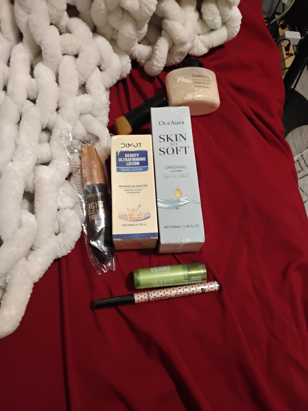 OceAura Skin So Soft Dry Oil Spray + Assorted Beauty Items